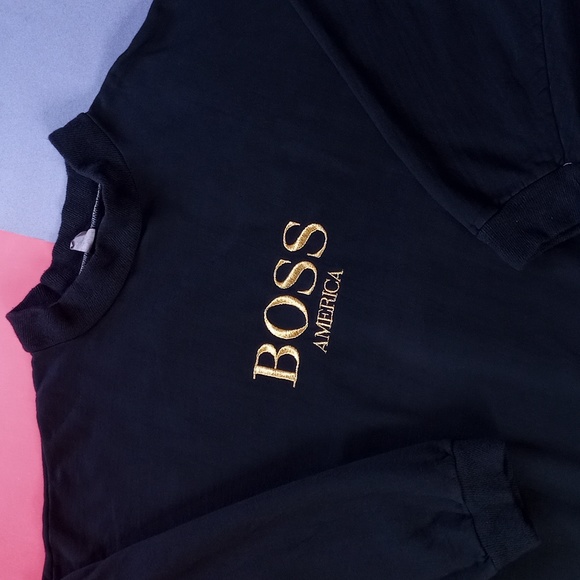 Vintage 1990s Obsession Calvin Klein Embroidered Crew Neck Sweater UNISEX - Picture 5 of 15